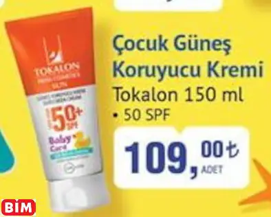 TOKALON  ÇOCUK GÜNEŞ  KORUYUCU KREMİ
